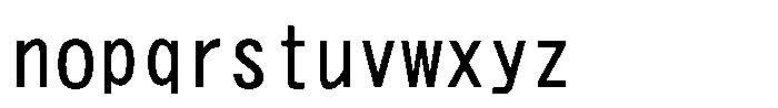 HG Heisei Kakugothictai W5 HGHeisei Kakugothictai W5 Regular Font LOWERCASE