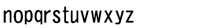 HG Heisei Kakugothictai W5 HGSHeisei Kakugothictai W5 Regular Font LOWERCASE
