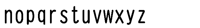 HG Heisei Marugothictai W4 Regular Font LOWERCASE