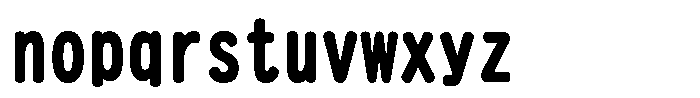 HG Heisei Marugothictai W8 HGHeisei Marugothictai W8 Regular Font LOWERCASE