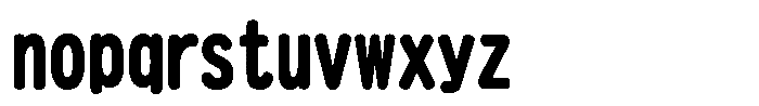 HG Heisei Marugothictai W8 Regular Font LOWERCASE