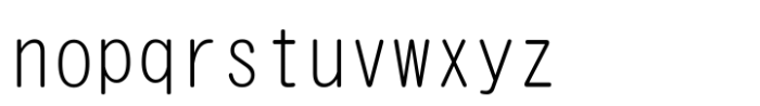 HG Marugothic Light Font LOWERCASE