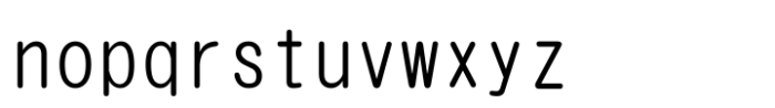 HG Marugothic Medium Font LOWERCASE