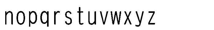 HG New Gothic M HGNew Gothic M Regular Font LOWERCASE