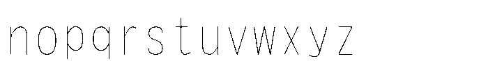 HG New Gothic RT HGNew Gothic RT W128 C100 Regular Font LOWERCASE