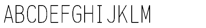 HG New Gothic RT HGNew Gothic RT W160 C100 Regular Font UPPERCASE