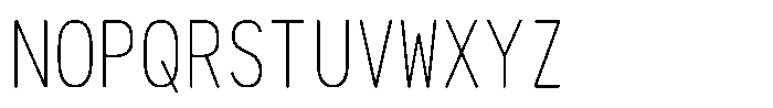 HG New Gothic RT HGNew Gothic RT W160 C100 Regular Font UPPERCASE
