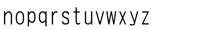 HG New Gothic RT HGNew Gothic RT W192 C095 Regular Font LOWERCASE