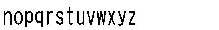 HG New Gothic RT HGNew Gothic RT W224 C085 Regular Font LOWERCASE