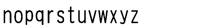 HG New Gothic RT HGNew Gothic RT W224 C095 Regular Font LOWERCASE