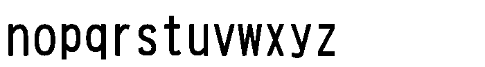 HG New Gothic RT HGNew Gothic RT W256 C095 Regular Font LOWERCASE