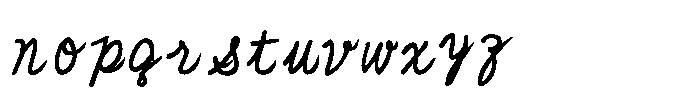 HG Soei Futo Penjitai Regular Font LOWERCASE
