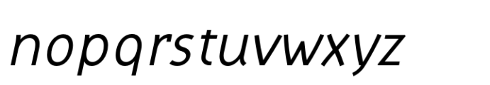 HGB Aka Italic Font LOWERCASE