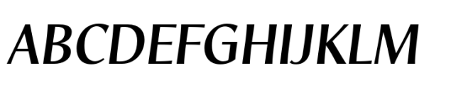 HGB Santo Medium Italic Font UPPERCASE