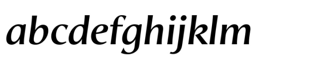 HGB Santo Medium Italic Font LOWERCASE