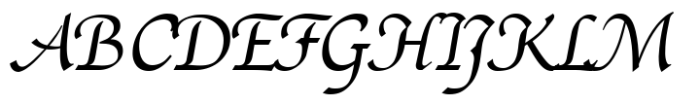 HGB Unik Italic Font UPPERCASE