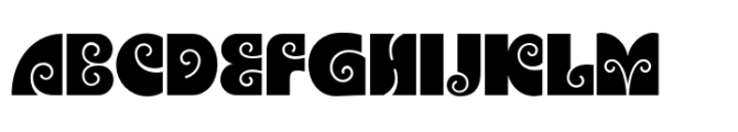 HGBGalaxo Line Font UPPERCASE
