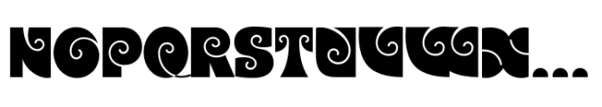 HGBGalaxo Line Font UPPERCASE