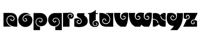 HGBGalaxo Line Font LOWERCASE
