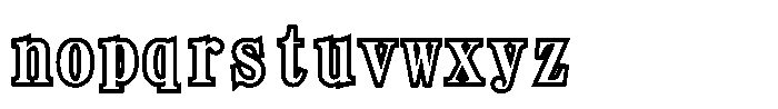 HGHeisei Minchotai W9 L Regular Font LOWERCASE