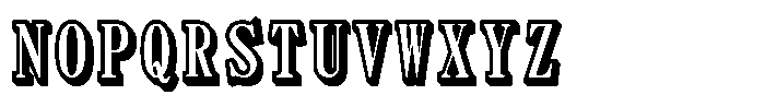 HGHeisei Minchotai W9 S Regular Font UPPERCASE