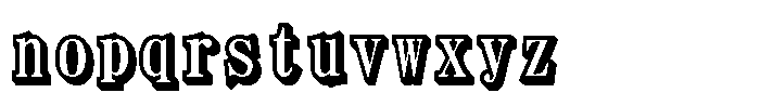 HGHeisei Minchotai W9 S Regular Font LOWERCASE