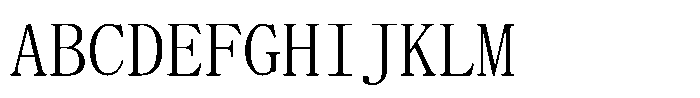 HGP Mincho L HGMincho L Regular Font UPPERCASE