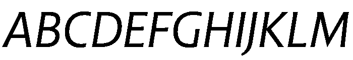 Highgate Variable Italic Font UPPERCASE