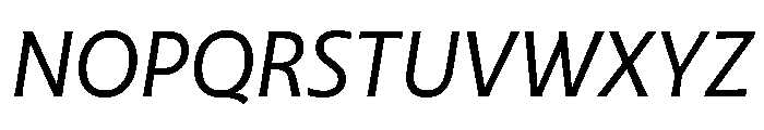 Highgate Variable Italic Font UPPERCASE