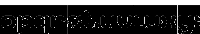 HIGH ENERGY-Hollow-Inverse Font LOWERCASE
