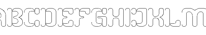 HIGH ENERGY-Hollow Font UPPERCASE