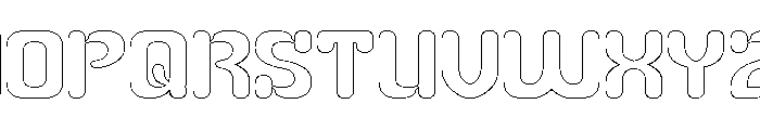 HIGH ENERGY-Hollow Font UPPERCASE