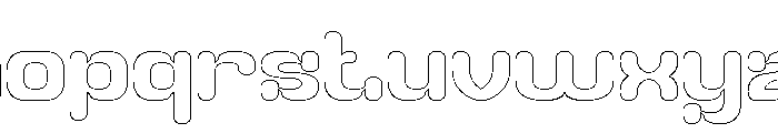 HIGH ENERGY-Hollow Font LOWERCASE