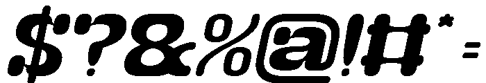 HIGH ENERGY Italic Font OTHER CHARS