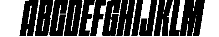 HIGHBRIX Black Italic Font UPPERCASE