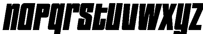 HIGHBRIX Black Italic Font LOWERCASE