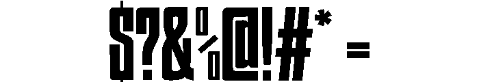 HIGHBRIX Bold Font OTHER CHARS