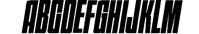 HIGHBRIX Extra Bold Italic Font UPPERCASE