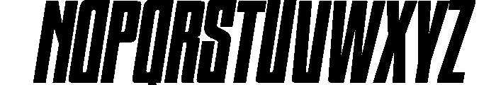 HIGHBRIX Extra Bold Italic Font UPPERCASE