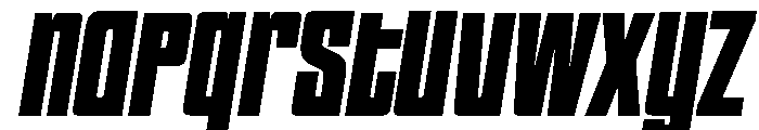 HIGHBRIX Extra Bold Italic Font LOWERCASE