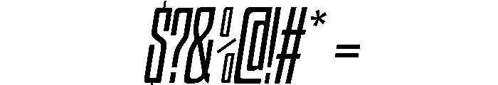 HIGHBRIX Extra Light Italic Font OTHER CHARS