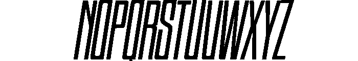 HIGHBRIX Extra Light Italic Font UPPERCASE