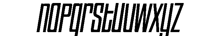 HIGHBRIX Extra Light Italic Font LOWERCASE
