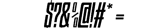 HIGHBRIX Italic Font OTHER CHARS
