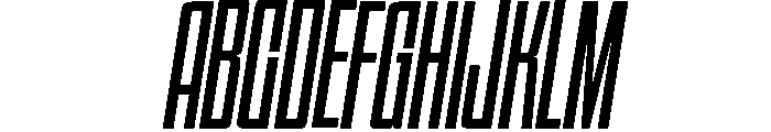 HIGHBRIX Light Italic Font UPPERCASE
