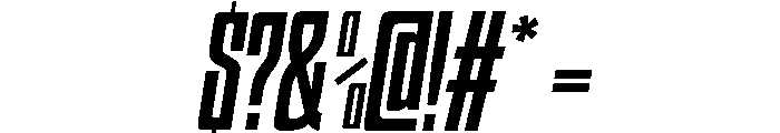 HIGHBRIX Medium Italic Font OTHER CHARS