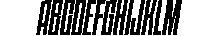 HIGHBRIX Medium Italic Font UPPERCASE