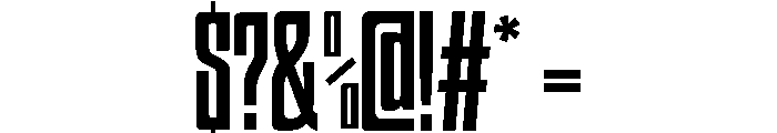 HIGHBRIX Medium Font OTHER CHARS