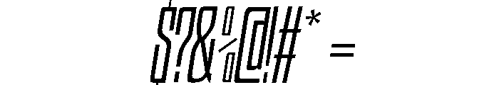 HIGHBRIX Thin Italic Font OTHER CHARS