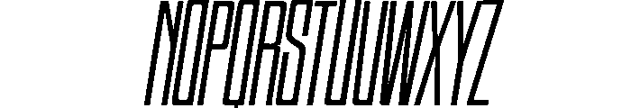 HIGHBRIX Thin Italic Font UPPERCASE